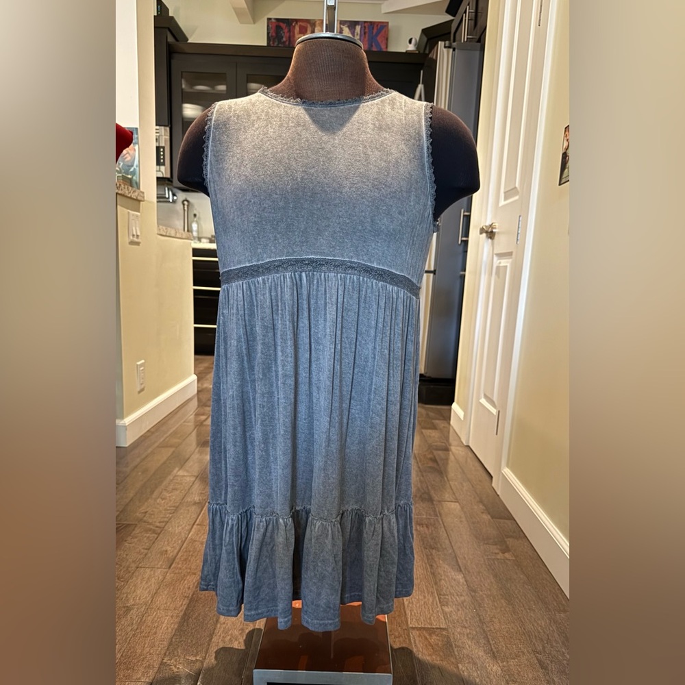 Umgee Gray Tank Dress Size Large